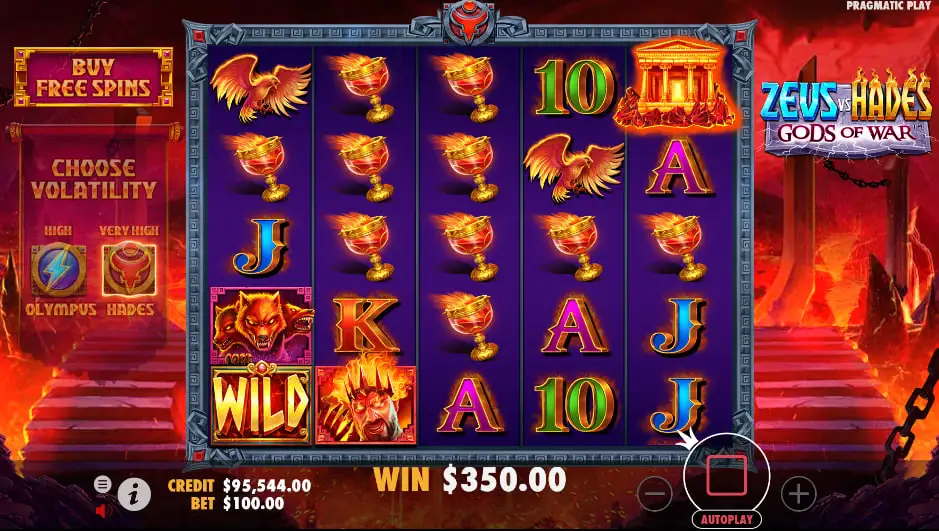 Бонусы в игре Zeus vs Hades: Gods of War